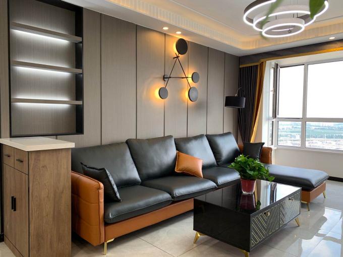 แผ่นผนังผสมผสาน PVC ผนังพื้นหลังภายในที่เป็นมิตรต่อสิ่งแวดล้อม 1