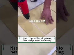 การบิดรูฟและมุมของแผ่นแผ่นผงไม้