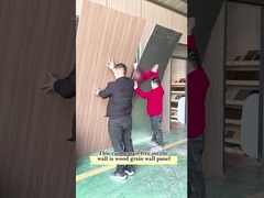 5MM 8MM ไม้เมล็ด ไม้ veneer ไม้กางเขน PVC แผ่นผนัง