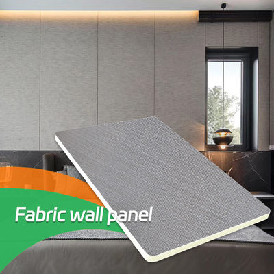 8 Mm Modern Luxury Bamboo Fiber Wood Veneer Fabric Textured PVC Panel Walls
