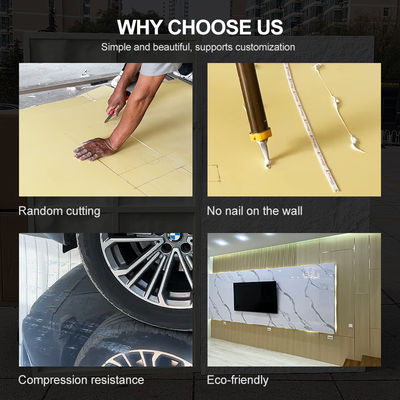 Factory Price 1220*2440*5/8mm Waterproof And Flame Retardant Bendable Bamboo Charcoal Wood Veneer PVC Eco-Friendly High Gloss Marble Wood Veneer For Background Wall