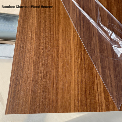 Popular Design Wood Grain Decorative Panels Fire Retardant Bamboo Charcoal Wood Veneer Panels For Commercial Space