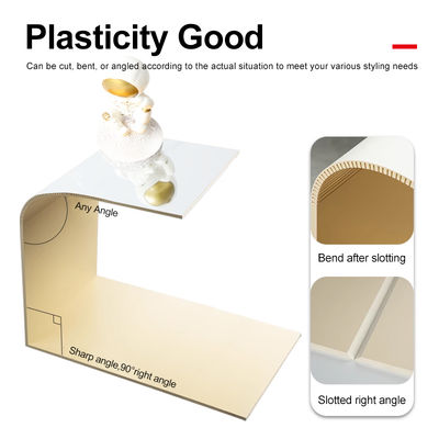 Wholesale Custom Fire Retardant Bamboo Charcoal Wood Veneer PET Mirror Wall Panel For Commercial Space