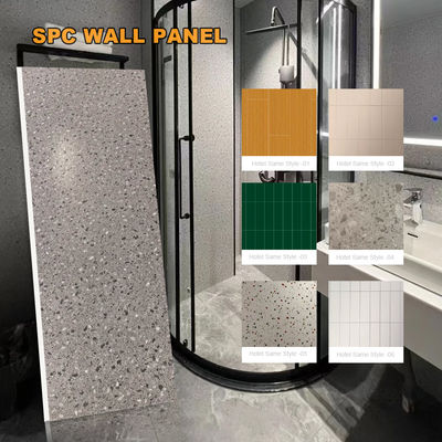 Factory Wholesale SPC Custom Color Size Pattern Carving Waterproof Bathroom Wall Panel Suitable For Hotel Shower Rooms And Villa