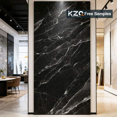 5MM/8MM Carbon Crystal Panel Customized UV Board PVC Marble Sheet Wall Panel for Indoor Decor