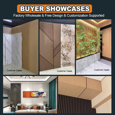 Wood Grain PVC Wall Panels Waterproof Eco Friendly Wall Panel For Interior Home Decoration