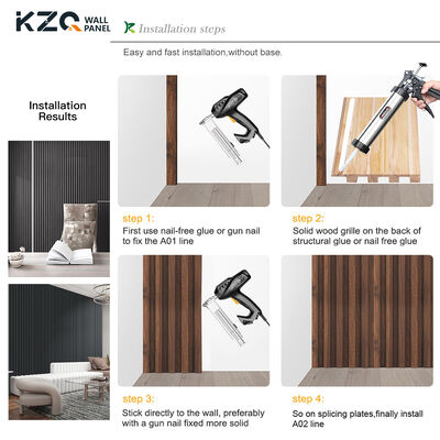 Factories WPC Wall Panels Indoor Decorative Waterproof Wall Panels For Villas Decorative