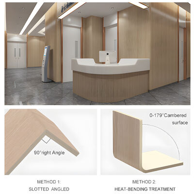Indoor PVC Slotted Wood Grain Wall Panel Moisture Proof Bamboo Fiber Wall Panel