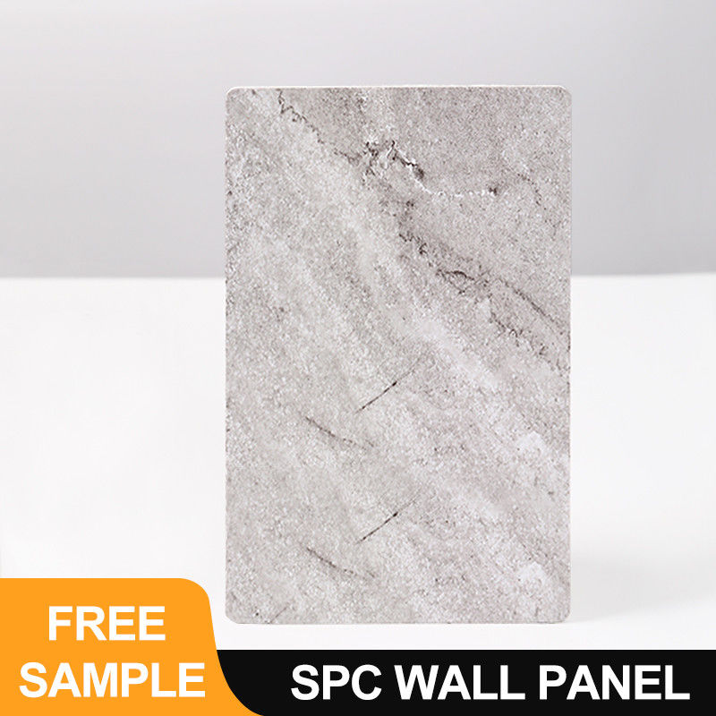 SPC Wall Panel 600*2440*4mm Waterproof And Flame Retardant WPC Wall Panel PVC Marble Sheet Veneer Coating Interior Decorative Panel For Bathroom Seamless Wall Board