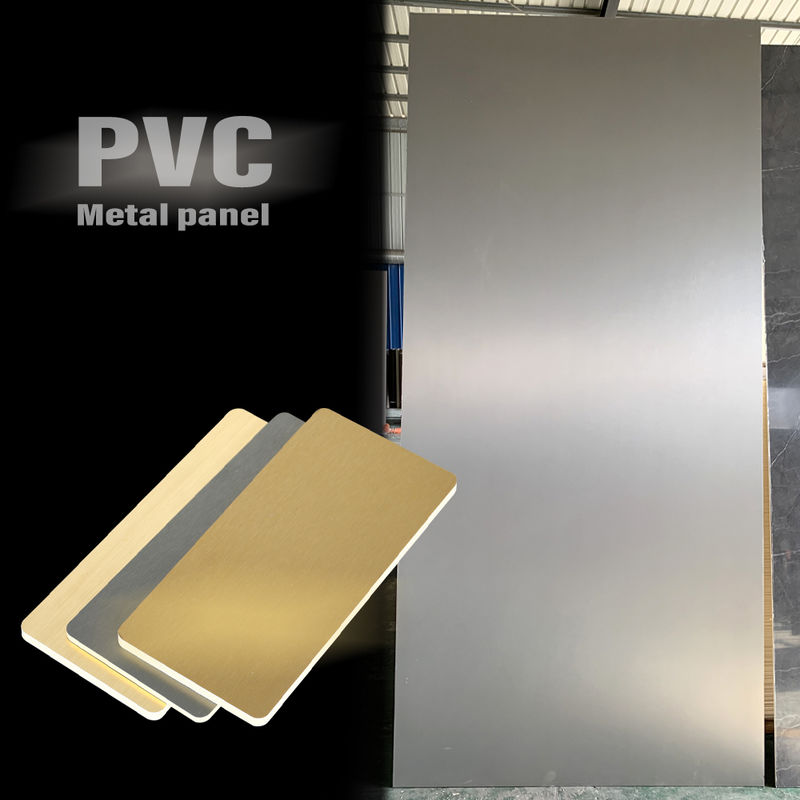 Recommended PET Metal Wall Panel Fireproof Flame Retardant Bamboo Charcoal Wood Veneer For TV Background Wall