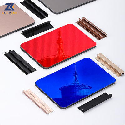 Mirror Finish ถ่านไม้ไผ่ไฟเบอร์บอร์ด Wallboard ทนต่อการขีดข่วน
