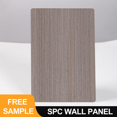 แผนผนัง SPC 600*2440*4mm หินกันน้ํา พลาสติก สะอาดต่อสิ่งแวดล้อม ไม้เมล็ด ผนังล็อคแบบไร้รอย