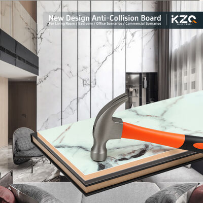 ผลิตภัณฑ์ใหม่ ไม่มีสี แผ่นผนังใยไม้ไม้ แอนติคอลลิชชั่น กันน้ํา กันความชื้น ติดตั้งง่ายสําหรับทางเดินโรงแรม