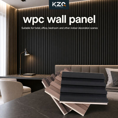 แผ่นผนัง 3d สายใยยางที่เป็นมิตรต่อสิ่งแวดล้อม ภายใน แผ่นผนัง WPC สําหรับใช้ในครัวเรือน