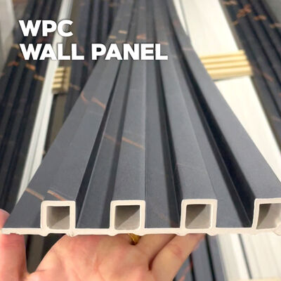 แผงผนัง WPC แบบร่องคุณภาพสูง แผงผนังไม้ WPC กันน้ำสำหรับตกแต่งบ้าน