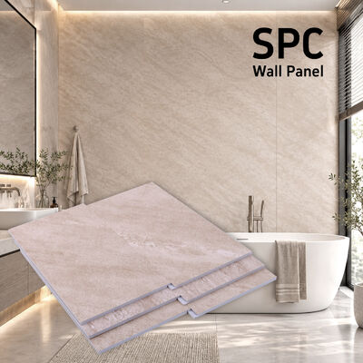 แผงผนัง SPC หิน OEM ODM คริสตัลสำหรับตกแต่งบ้าน